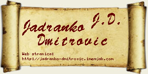 Jadranko Dmitrović vizit kartica